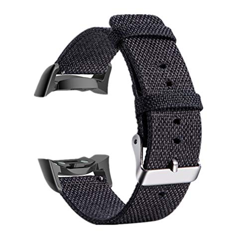 Meiruo Cinturino per Samsung Gear Fit 2 PRO/Fit 2,Braccialetto per Samsung Gear Fit 2 PRO SM-R365/ Gear Fit 2 SM-R360 (Nero)