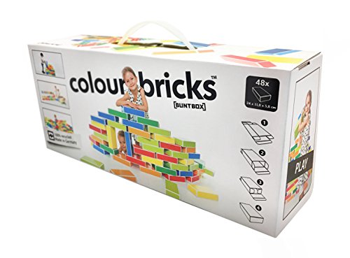Preisvergleich Produktbild Buntbox 174-26 Colour Bricks, Karton-Bausteine 48er Pack