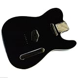  Göldo Tele Modell Body US Red alder Erle schwarz black Korpus mit double Binding