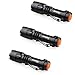 Produktbild happytop Taschenlampe, 3 Modi Zoomable LED Taschenlampe Q5 AA/14500 Schlüsselanhänger Mini Taschenlampe (3 Pack)