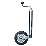 rueda remolque norauto Ruedas con llanta de acero. Unitec 10372 - Rueda Jockey para Remolque con manivela (48 mm)