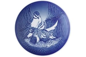 BING&GRONDAHL 1902714 Mother' s Day Plate 2014, cinciarelle con cuccioli