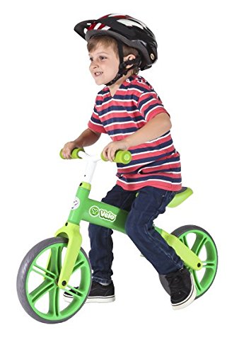 Yvolution Velo Kids' Kids Bike Green, aluminium frame, 1 speed lightweight but strong aluminium frame rubber over-mould wheels