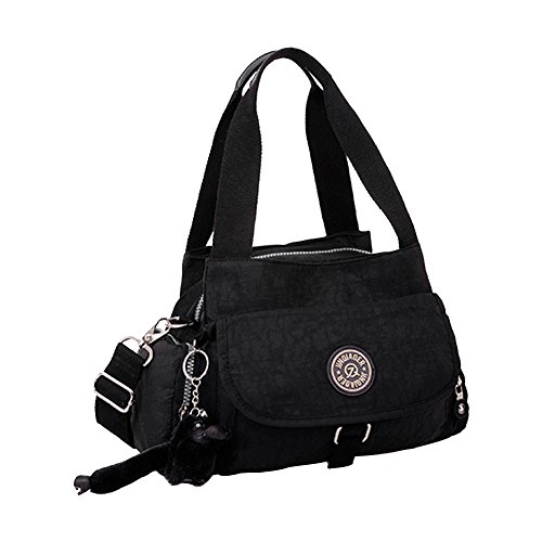 Tenflyer Fashion Multifunctional Bag Baby Diaper Bags Baby Maternity Diaper Changing Bag Messenger Bag (black)