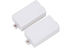 DILWE Copri Pickup Humbucker da 2 Pezzi, Copri Pickup per Chitarra durevoli Parti di Ricambio sigillate per Chitarra elettrica(Bianca)