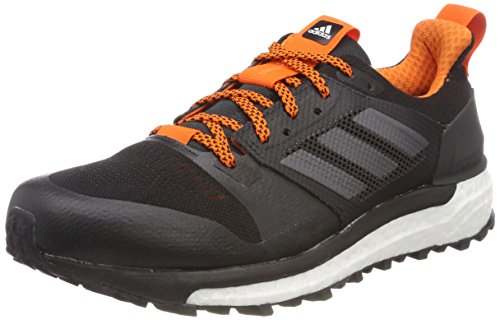 Adidas Supernova M, Zapatillas de Trail Running para Hombre, Gris (Carbon/Negbas/Naranj 000), 44 2/3 EU