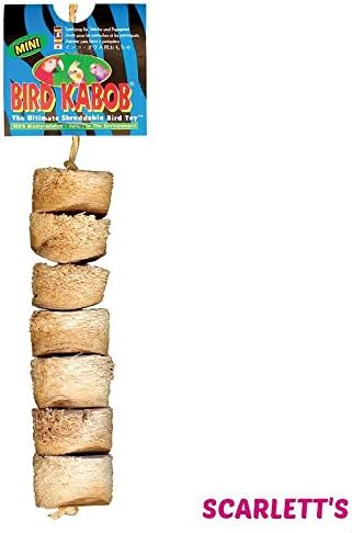 Wesco Pet Kabob Shreddable Bird Toy, pet, senegal, bird, toys, natural, supplies, stands, parakeet