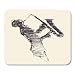 Produktbild Mouse Pads Band Music Concept for Jazz Man Playing Saxophone Vintage Sketch Player Drawing Mouse Pad for notebooks,Desktop Computers mats 7.08 (Lx 8.66 (W) inch Office Supplies