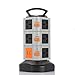 Produktbild Überspannungsschutz Power Strip Vertical Tower Smart Multi Steckdose 2-USB Ladegerät Port Überlastschutz für Haus und Bürogeräte , black