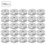 Tamaño compacto y peso ligero---estas bobinas de máquinas de coser están hechas de material de aluminio, con un tamaño compacto y peso ligero, que es fácil de almacenar y transportar.