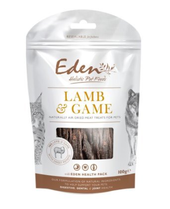 Eden Lamb & Game Treats 100g - suitable for both Cats & Dogs