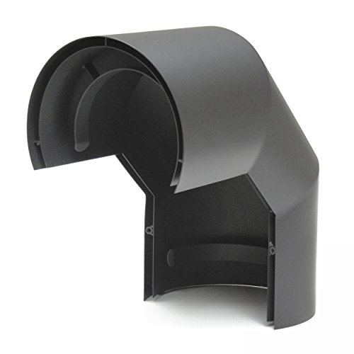 raik SH122-120-gg Rauchrohrbogen / Ofenrohr 120mm - Thermoschild doppelt 90° gussgrau