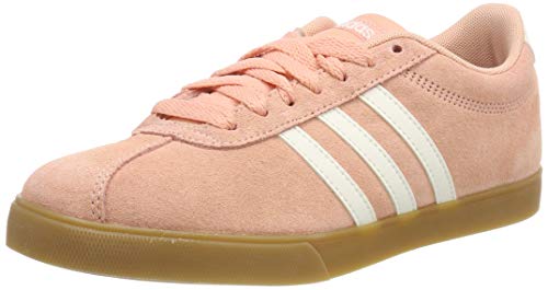 adidas Women's Courtset Tennis Shoes, Rosa Dust Pink/Cloud White/Gum 3, 5.5 UK