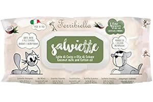 Ferribiella SALVIETTE Latte di Cocco E Olio di Cotone 40PZ