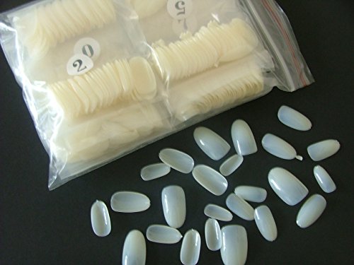 600 Natural Short to Medium Oval Full Cover False Nails by Pretty Poppet
