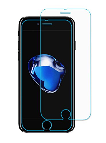 iPhone 7/8 Screen Protector, Elzo [2 Packs] Tempered Ballistic Glass,
Premium Protect Flim/Skin/Cover - 9H Hardness, Crystal/HD Clear, Bubble
Free, High Sensitivity, Ultra Thin (0.26mm)