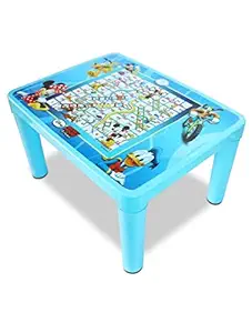 Perpetual Bliss Kids Special Multi Utility Table with Snakes & Ladder Play Table,Study Table for Kids