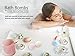 The Escential Co. Bath Bomb Gift Set, Organic and Natural Bath Bomb Essential Oils Set, 6 VARIETIES AND FRAGRANCES
