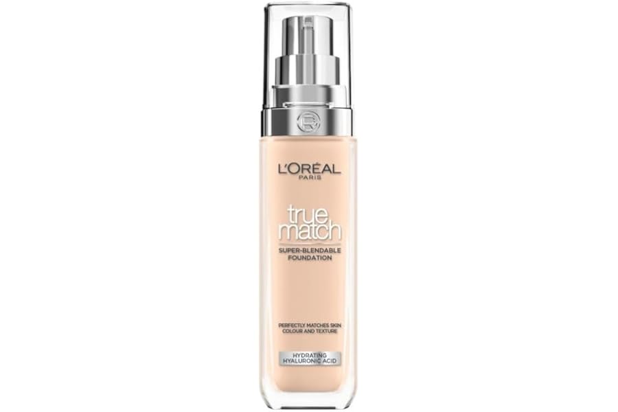 L'Oreal Paris Foundation True Match Liquid Foundation 2C with Hyaluronic Acid & SPF 16 30ml