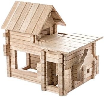 IGROTECO Cottage 4 in 1 Building Set DIY Wooden Construction Set 3D Puzzle 206 pcs