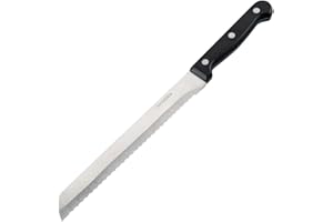 Nirosta Coltello per il Pane con Lama Seghettata Lunga 19,5 cm in Acciaio Inox, Coltello da Cucina a Triplo Rivetto con Impugnatura Ergonomica per Tagliare Pane, Focacce, Pizza e Lievitati