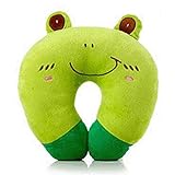 Reisekissen, U-förmiges Nackenkissen für Reisen und Flüge, Plüschkissen im Cartoon-Tier-Design, geeignet für Erwachsene und Kinder