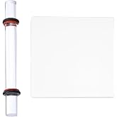 NHQZ 2 Pieces Polymer Clay Tools, Transparent Acrylic Roller, Polymer Clay Accessories