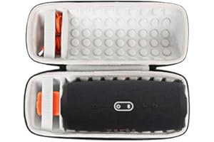 ‎KHANKA Khanka Hart Tasche Schutzhülle für JBL Charge 4 / Charge 5 Tragbarer Bluetooth Lautsprecher Speaker Case Etui. (Schwarz)