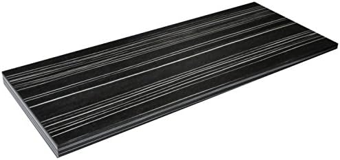 Slim Wall Shelf with Invisible Supports 1000x250x19 Black Bambus