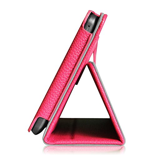 Fintie Odys Connect 7 Pro / Connect 7 Hülle Case – Slim Fit Folio Premium Kunstleder Schutzhülle Cover Tasche mit Ständerfunktion für Odys Connect 7 Pro / Odys Connect 7 17,8 cm (7 Zoll) Tablet-PC, Magenta - 6