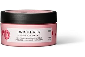 Maria Nila Colour Refresh, Bright Red 100 ml, mascarilla para cabello rojo, pigmentos semipermanentes, 100% vegano y libre de sulfatos/parabenos