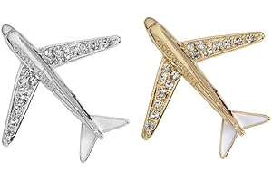 ARFUKA 2 Stück Anstecknadel Flugzeug Kaninchen Broschen Set Brosche Pins Anstecknadel Geschenk für Männer und Frauen Kleidung Taschen Jacken