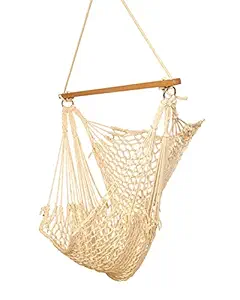 Hangit Cotton Swing Chair (Natural, 50 Centimeters)