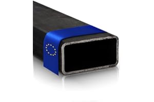 Fits Metall - Vierkantrohr aus 100% hochwertigem Stahl - Eckiges Stahlrohr mit geschweißtem Hohlprofil & Werkstoff S235JRH - Länge 3x2000mm, Größe 40x20x2 mm Rechteckrohr - Ideal für Baubranche