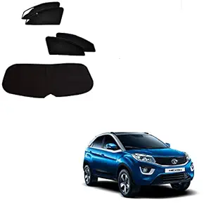 Kozdiko Zipper Magnetic Sun Shades Car Curtain with Dicky for Tata Nexon