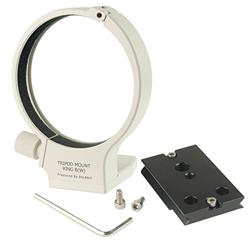 DSLRKIT Metal Tripod Mount Ring B W  with Quick Release Platel for Canon EF 70-200mm f 2 8L USM  Canon EF 70-200mm f 2 8L IS USM  Canon EF 70-200mm f 2 8L IS II USM  Canon EF 100-400mm f 4 5-5 6L IS USM