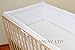 NURSERY BUMPER 420 cm LONG ALL ROUND BUMPER TO FIT BABY COT BED (WHITE)