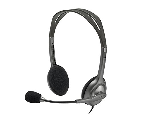 Logitech H111 Wired On Ear Headphones With Mic Black