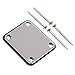 Produktbild Artibetter 1 Satz E-Gitarre Halsplatte mit Schrauben für Strat Tele Precision Jazz Bass Ersatz (Silber)