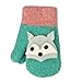 Produktbild Longra Baby Kinder Handschuhe Warme Fäustlinge Handschuh Mädchen Jungen Cartoon Fuchs Skihandschuhe Fingerhandschuhe Schnee Handschuhe Kleinkinder Winterhandschuhe Fäustlinge 2-8Jahre (Grün)