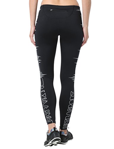 Ultrasport Damen Laufhose Ultra Visible Heartbeat, sicher und bequem mit Reflektor-Vollprints - 2