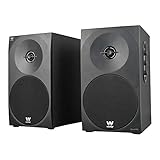 Altavoces: 1" x 2 Tweeter, 8 ohmios, 4" Woofer 4 ohmios, permiten conseguir un rango completo del espectro acústico; puedes configurar el volumen, graves y bajos desde su panel lateral