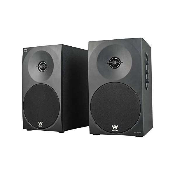 Woxter Dynamic Line 410 – Altavoces estéreo 2.0 Autoamplificados con 150W de potencia, Madera, Woofer de 4 pulgadas, 2…