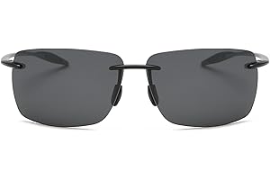 MIRYEA Sportowe okulary przeciwsłoneczne bez obramowania dla mężczyzn i kobiet, do biegania, wędkowania, golfa, 100% ochrona przed promieniowaniem UV, okulary lustrzane