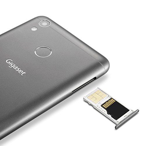 Gigaset GS270 Plus Smartphone (13,3 cm, 5.2 pollici, 16GB, 2GB RAM, 13 MP Fotocamera, Android 7.0) Grigio