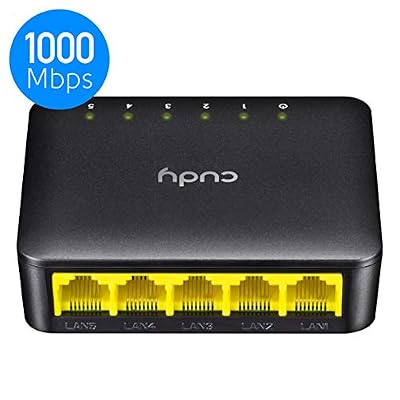 Cudy GS105D Switch Ethernet Gigabit 5 Ports Plastique, 10/100/1000 Mbps, Ports RJ45, Hub RJ45, Auto-MDI/MDIX, Installation Plug and Play, Hub Ethernet Gigabit