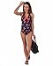 The Essential One - Floral Maternity Tankini - Navy Coral - 10 - EOM128