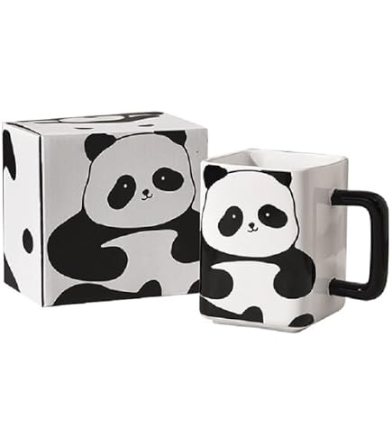 Puckator Roter Panda Tasse – 500 Ml, Keramik, Handgemaltes Design