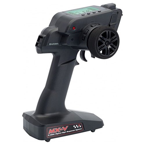 Preisvergleich Produktbild 101A30875A - Sanwa MX-V Sender / RX-37W Empfänger Set (wasserdicht)