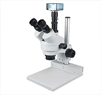 Radical 7-45x 100mm Working Distance Digital Zoom Stereo Trinocular Dissection Biology Tissue Microscope w 3Mpix Camera w Measuring Software